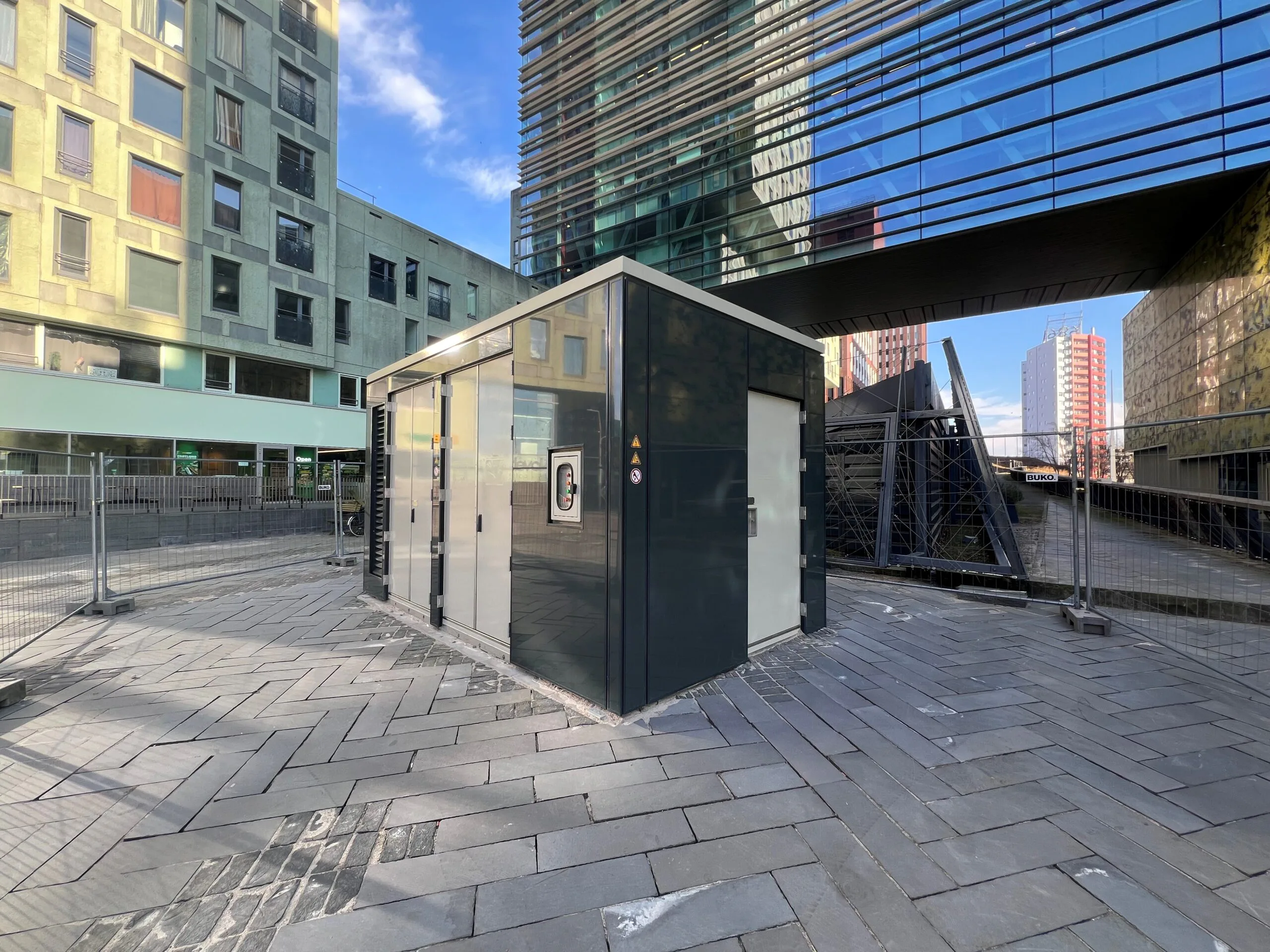 Prefab click and go onderstation in Rotterdam. Foto: Edo Beerda