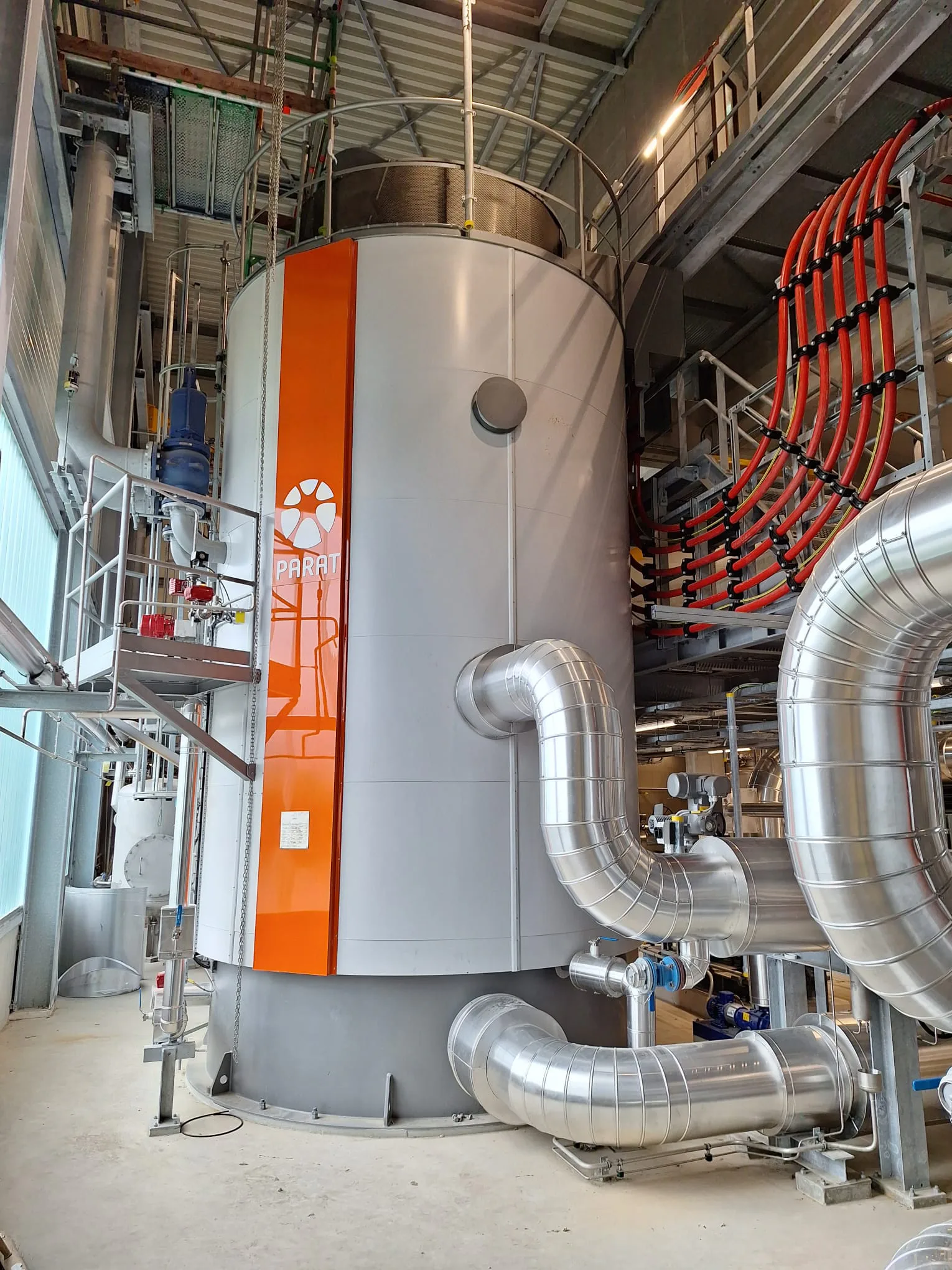 Een van de boilers van Vattenfall in Diemen. Foto: Vattenfall