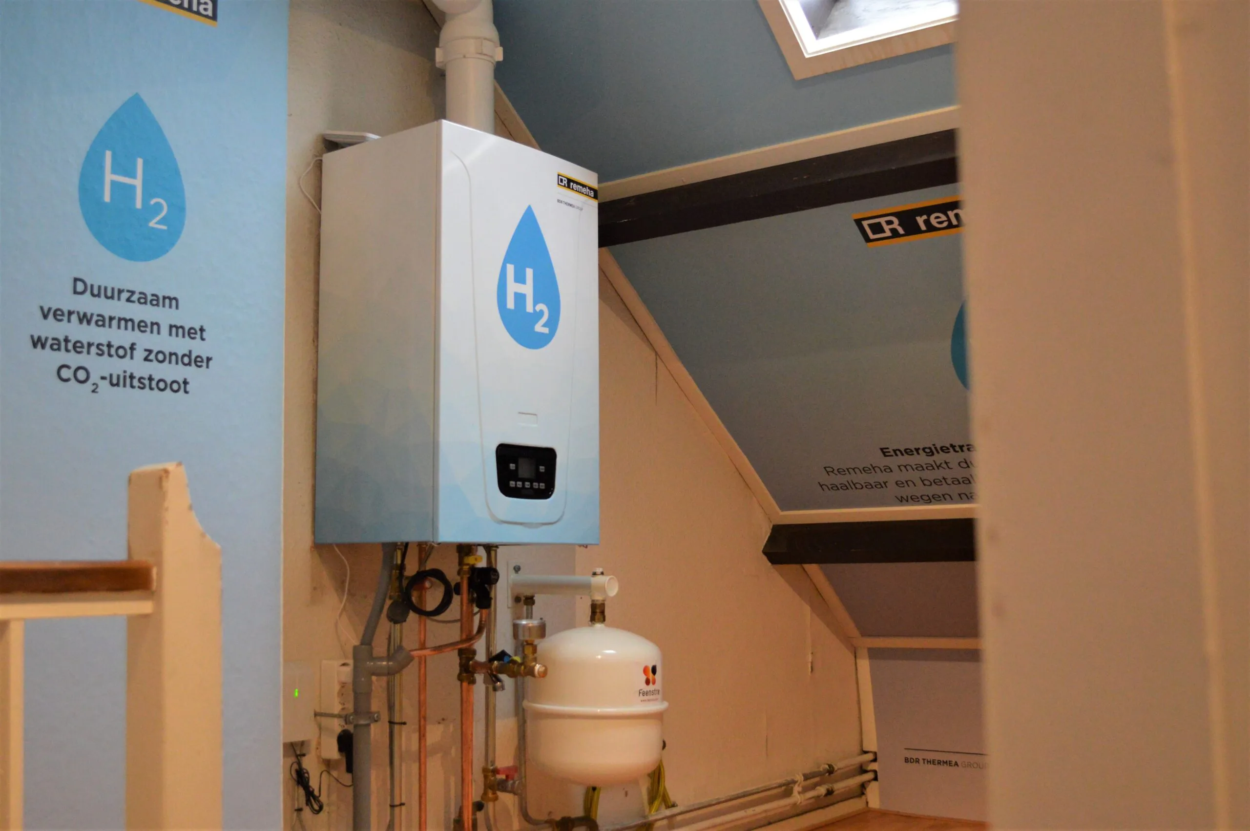 Waterstofketel van Remeha in Uithoorn. Foto: Tijdo van der Zee