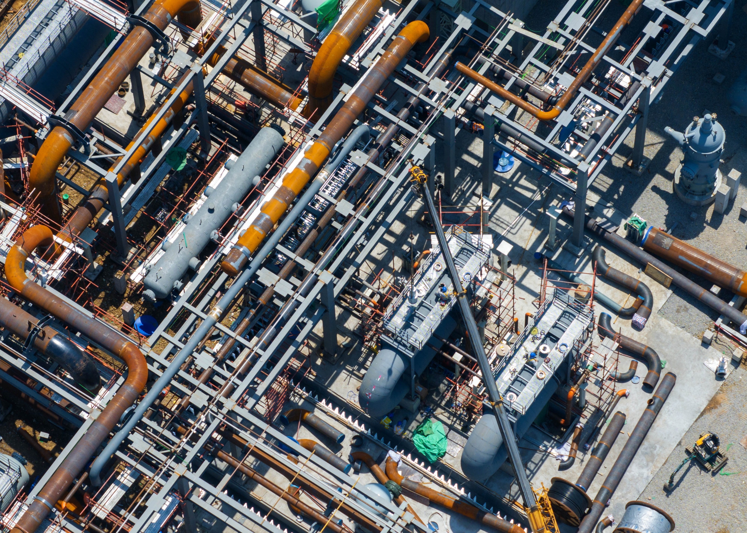 Persluchtopslagproject met een capaciteit van 2,4 GWh in Huai'an in China. Foto: FEATURECHINA/Newscom/Sipa USA.