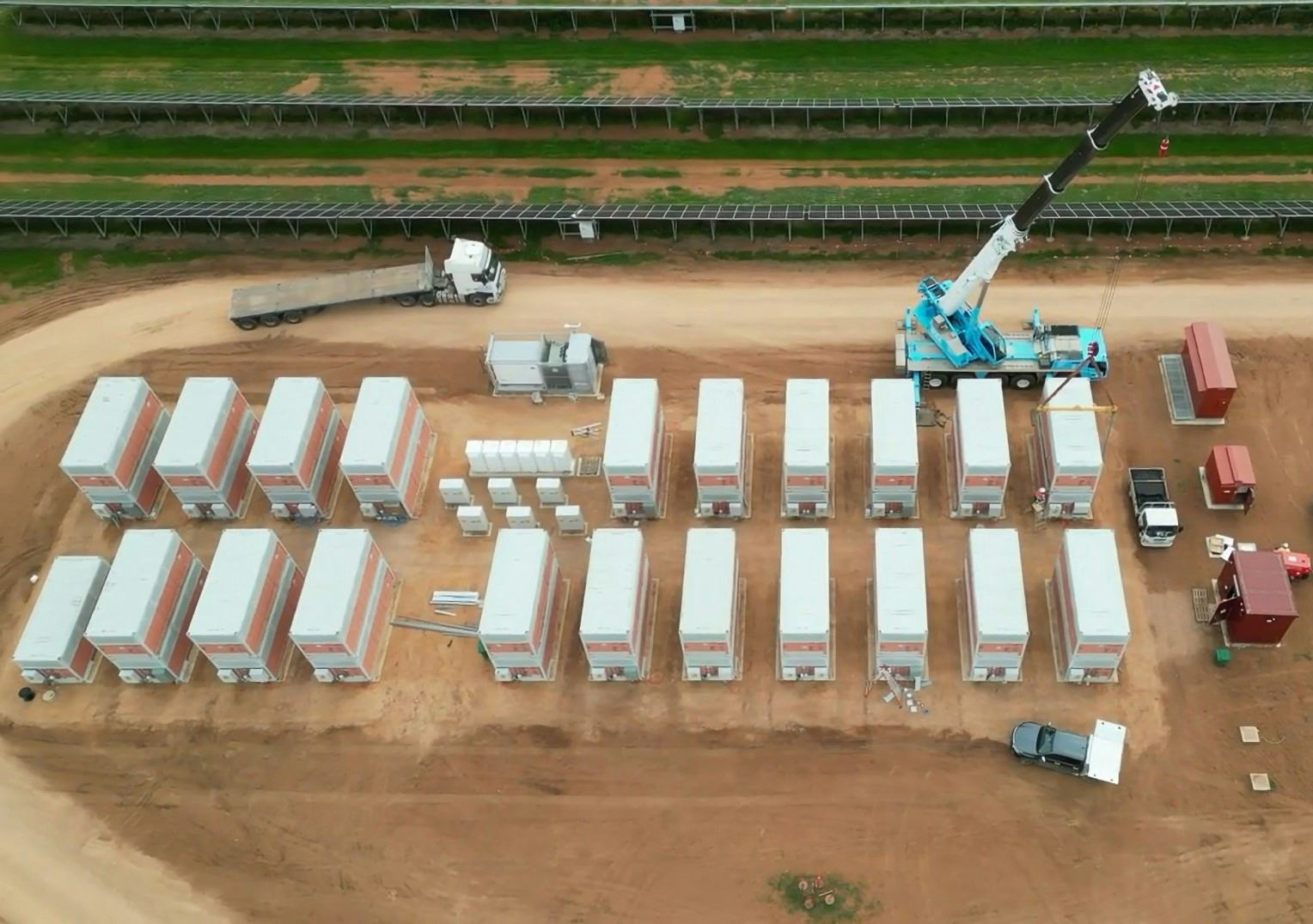 Een vanadium flow batterij van Invinity in Australië. Het Britse bedrijf is één van de geselecteerden in de Cap en Floor-regeling. Foto: Invinity.