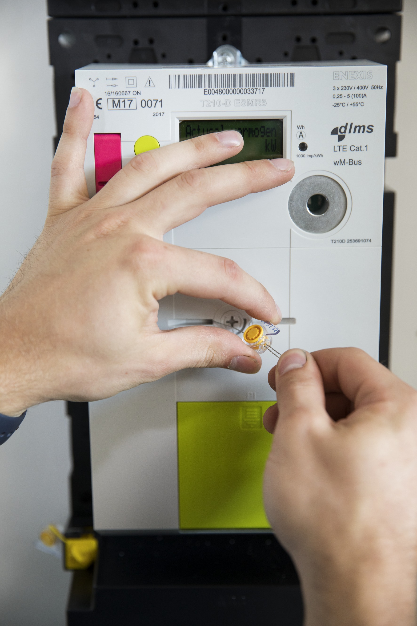 Foto slimme elektriciteitsmeter in Enexis-gebied. Foto: Enexis.