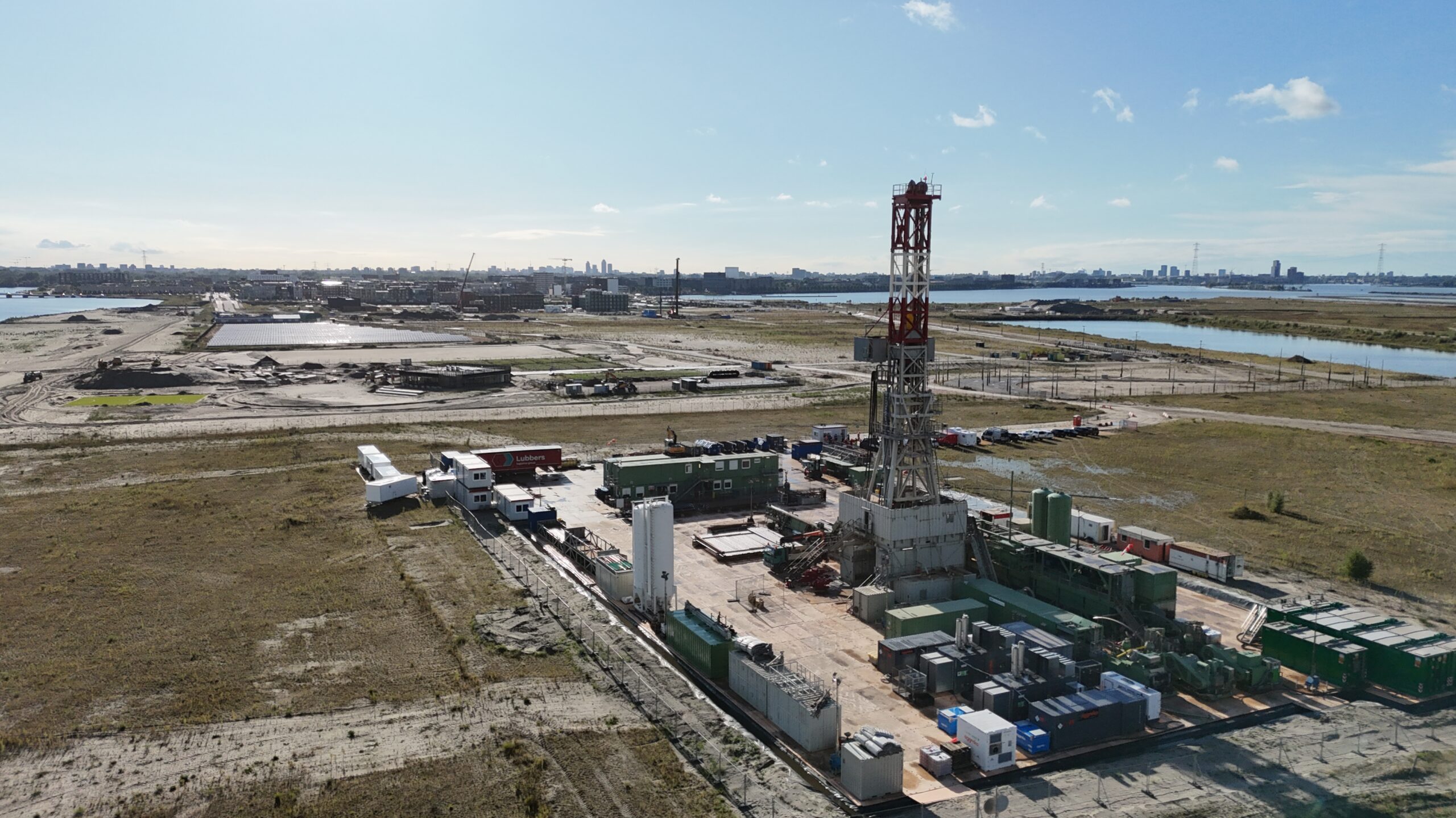 Proefboring op Strandeiland in Amsterdam. Foto: SCAN.