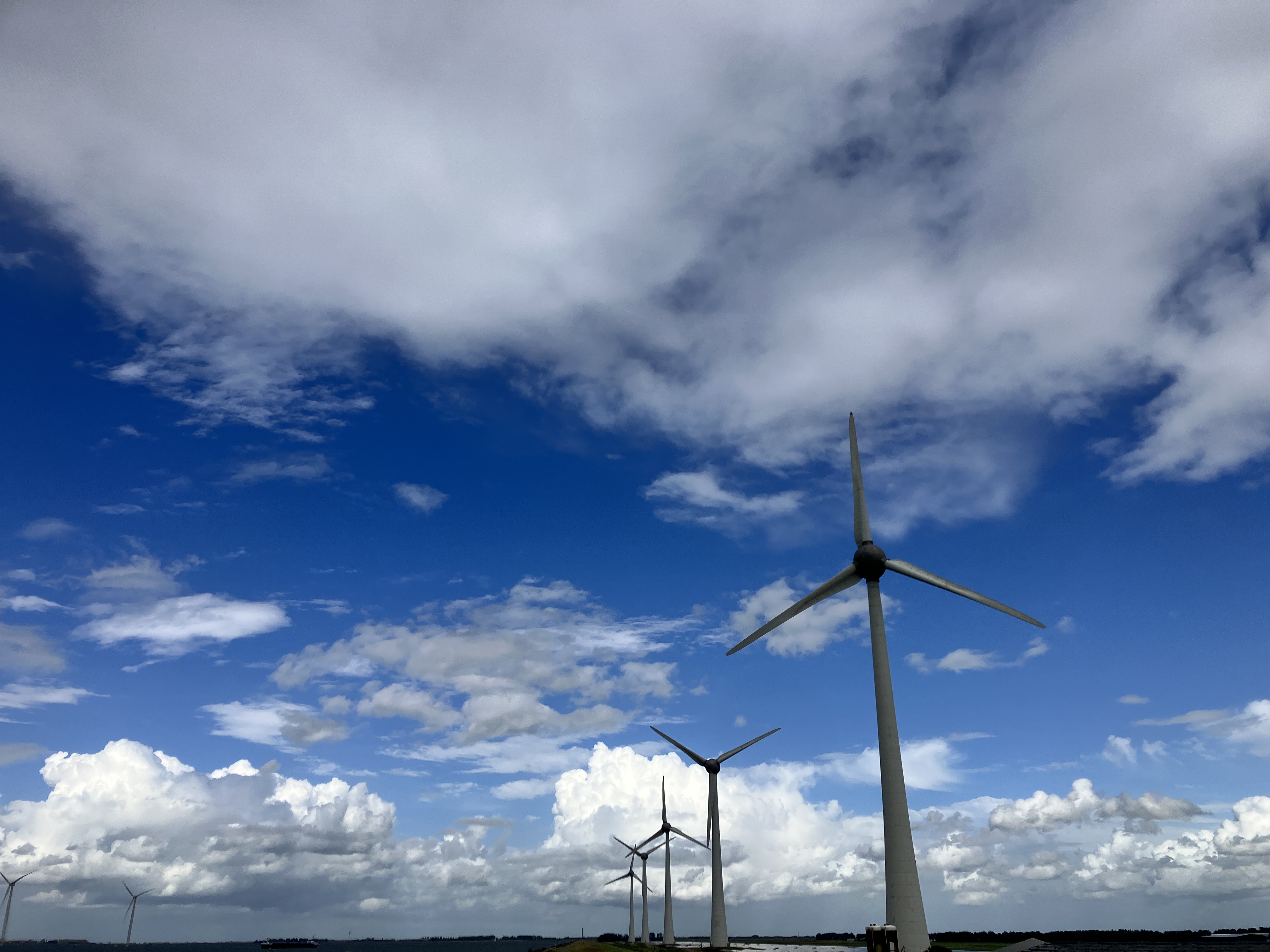 Windturbines in Flevoland. Foto: Tijdo van der Zee. 