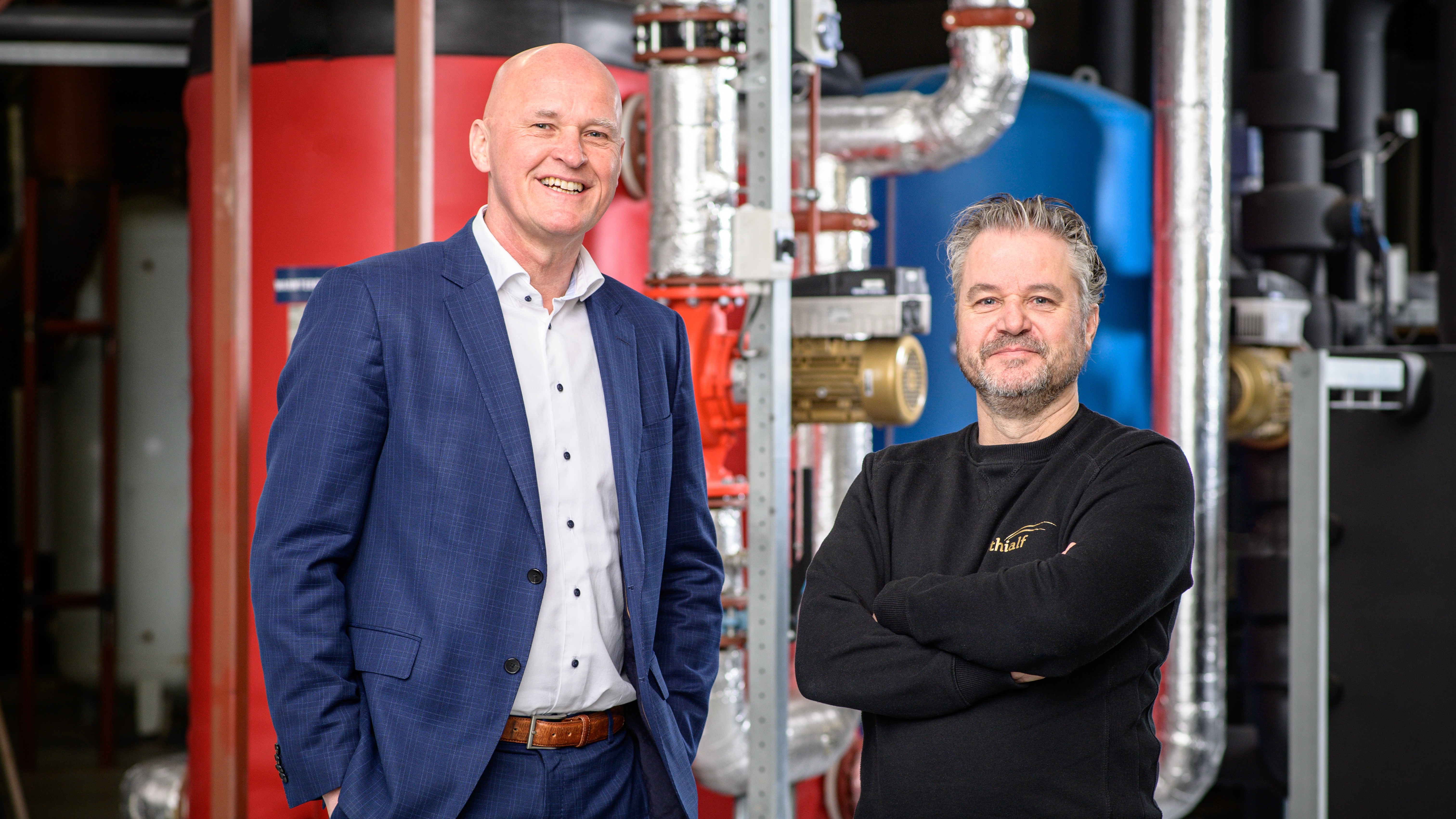 Algemeen directeur Minne Dolstra en facilitair manager Peter Bethlehem. Foto's: Christiaan Krop