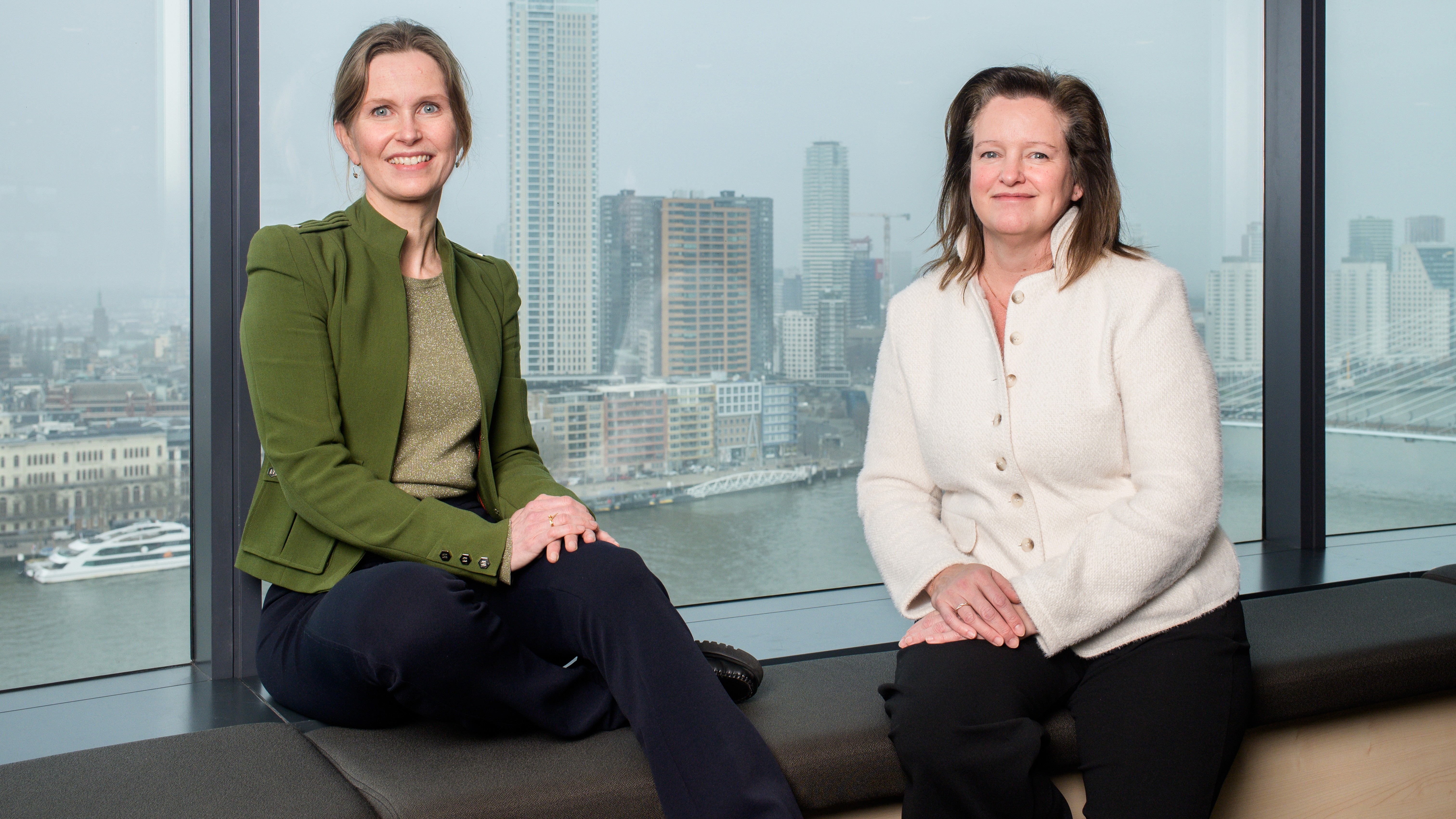 Corporate strategist Carline Borest en CFO Vivienne de Leeuw. Foto's: Christiaan Krop