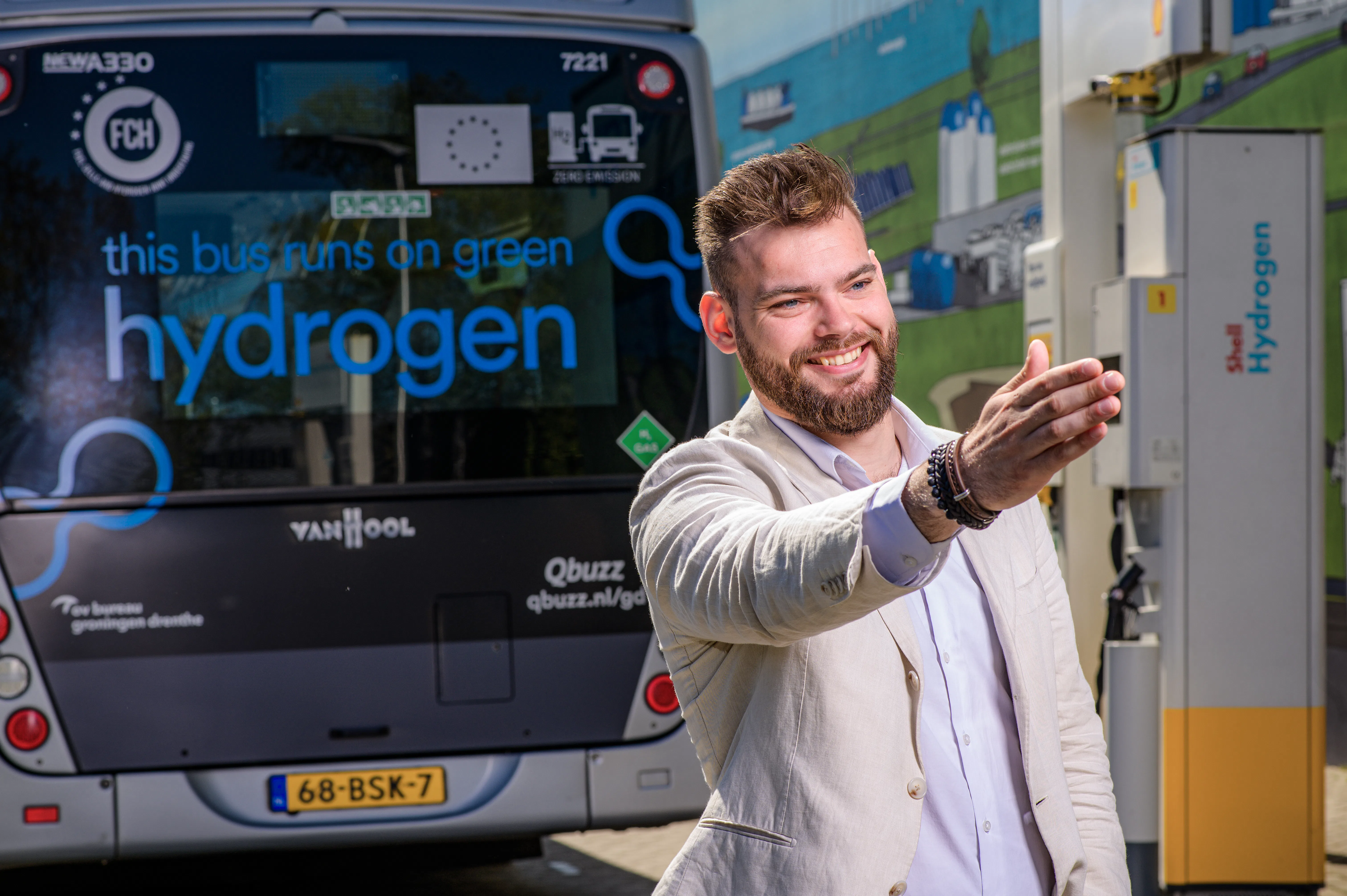 Beau Broen voor bussen van Qbuzz in Groningen. Foto: Christiaan Krop