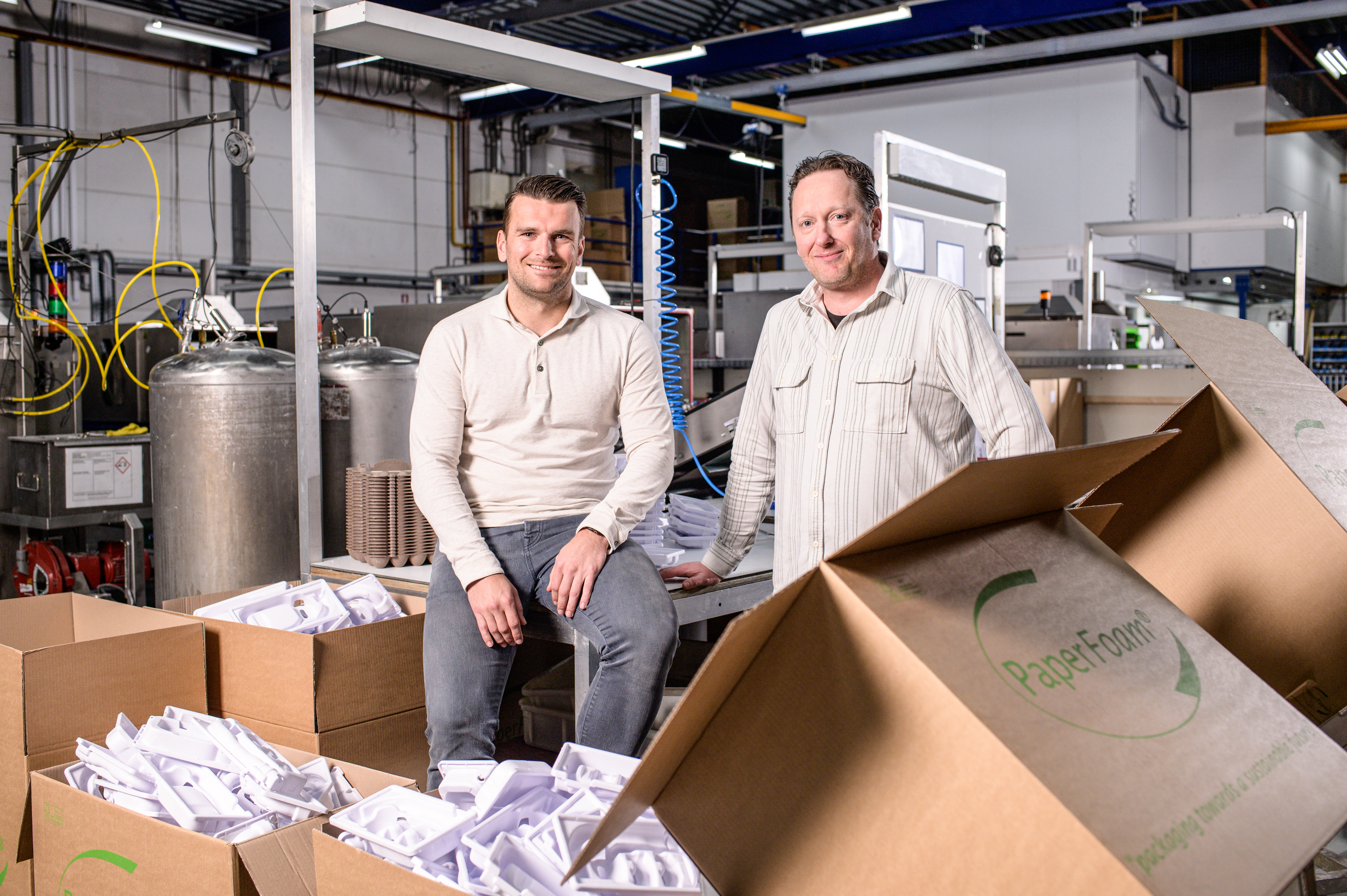 Chief Financial Officer Zeger Beukers (l) en QHSE-manager Michel Eijlander (r). Foto's Christiaan Krop