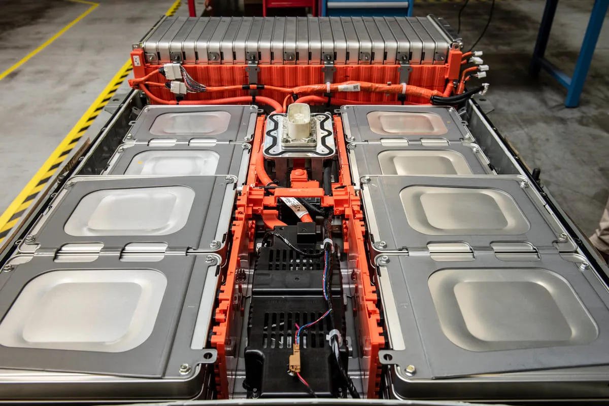 Aandrijfbatterij van een elektrische auto. Foto: ARN