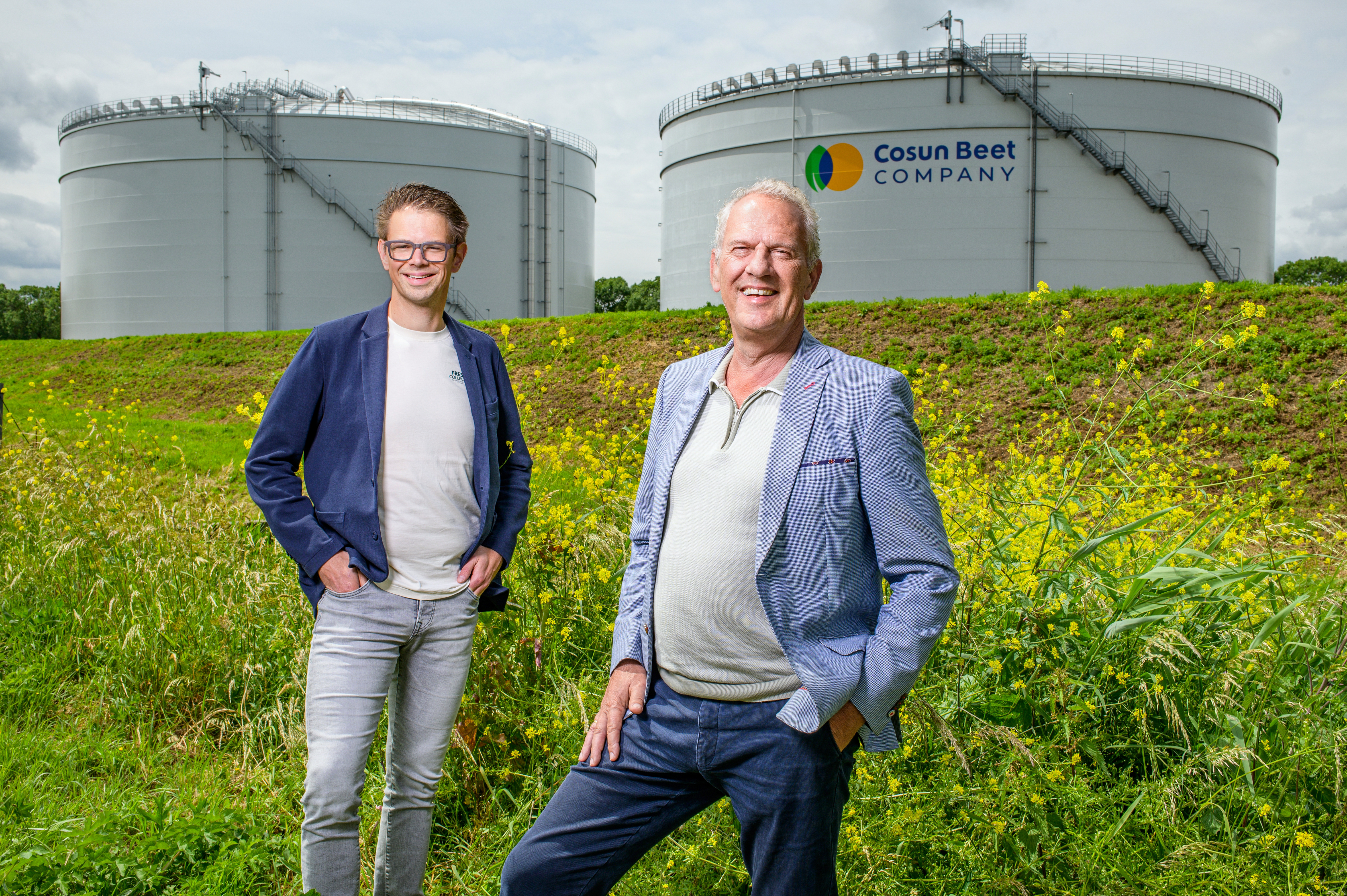 Bas Nijssen, Energy Transition Manager, en CFO Hans Schuil van Cosun Beet Company. Foto's Christiaan Krop