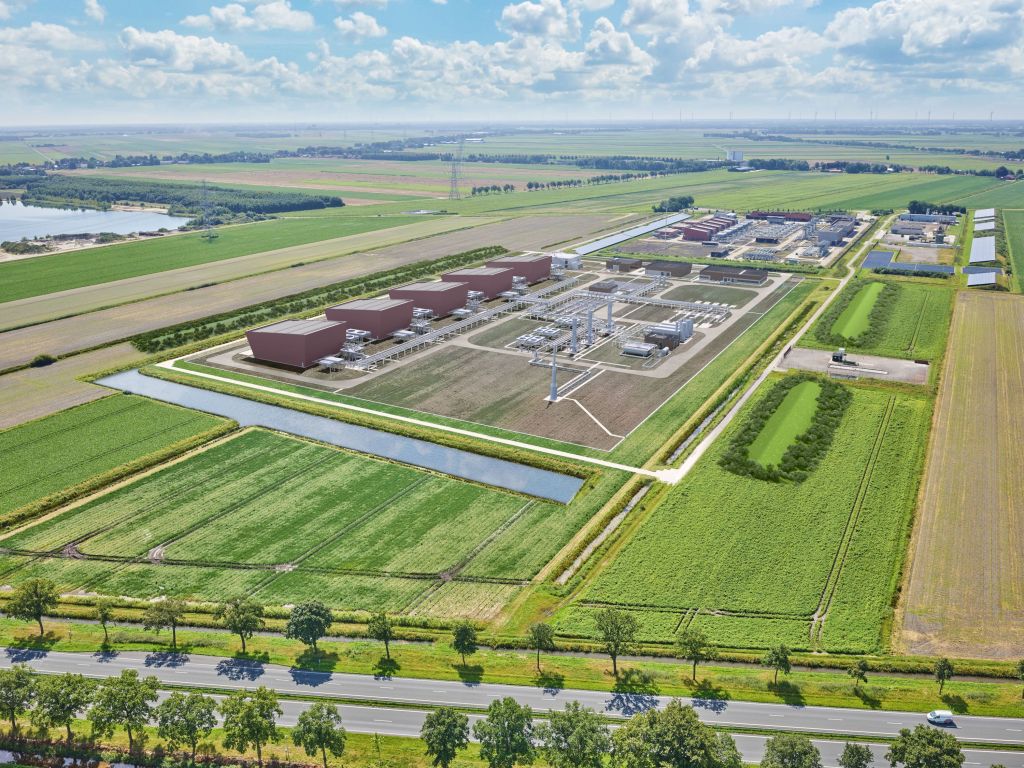 Illustratie van de toekomstige site van HyStock. Beeld: Hystock
