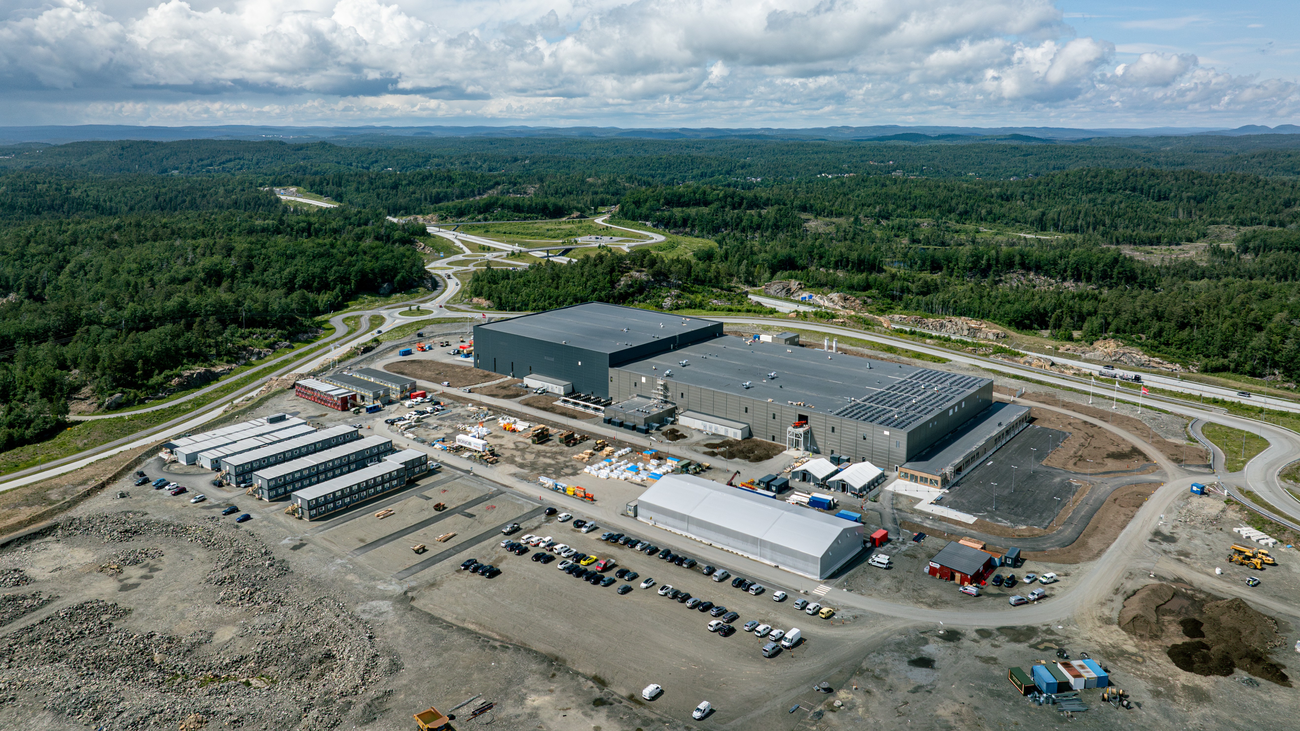 De Morrow Cell Factory in het Noorse Arendal is goed voor een jaarproductie van 1 GWh aan batterijcellen. Foto: Morrow Batteries 