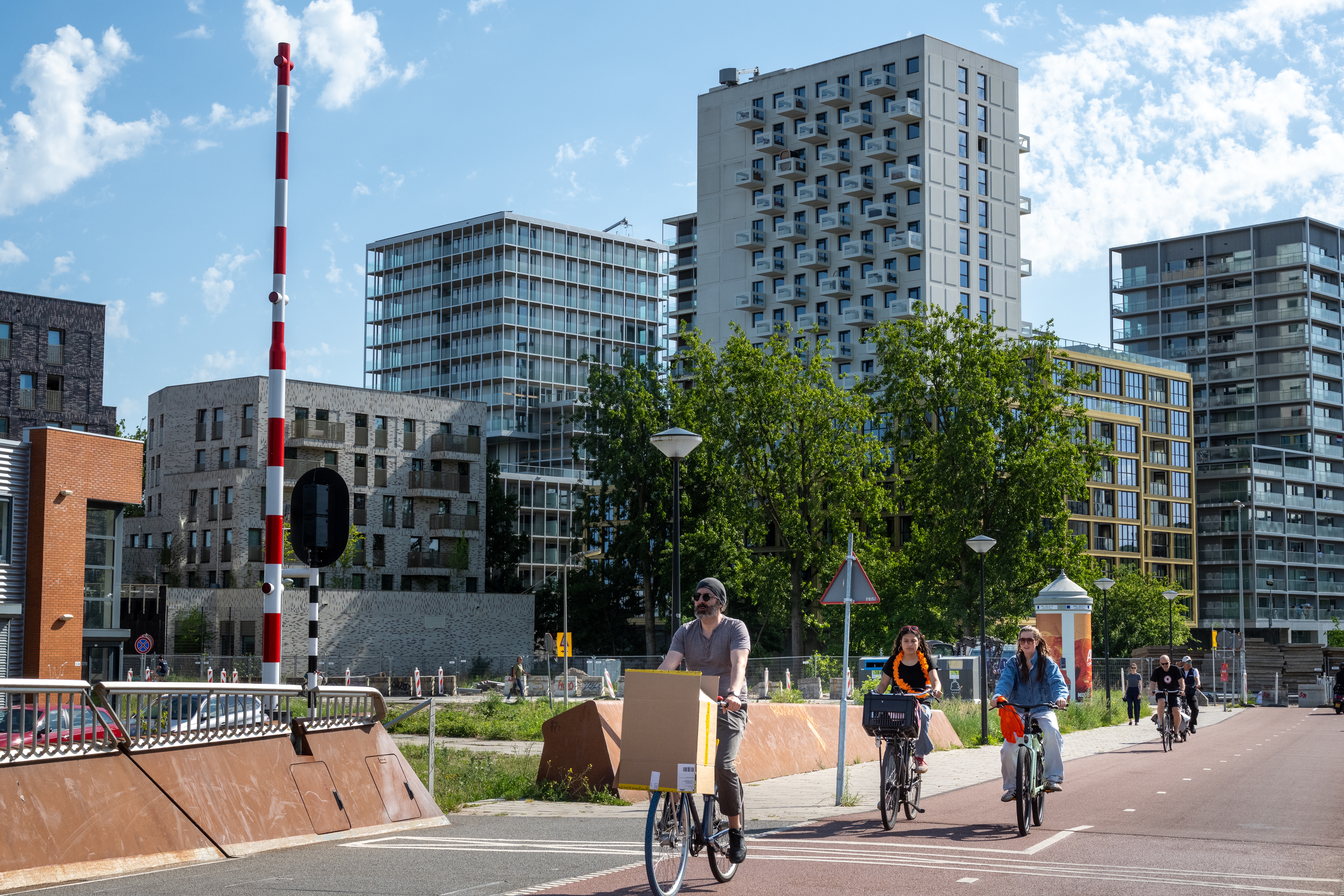 De wijk Overamstel in Amsterdam, waar een gepland warmtenet op de tekentafel sneuvelde. Foto: Mariette Carstens/ANP